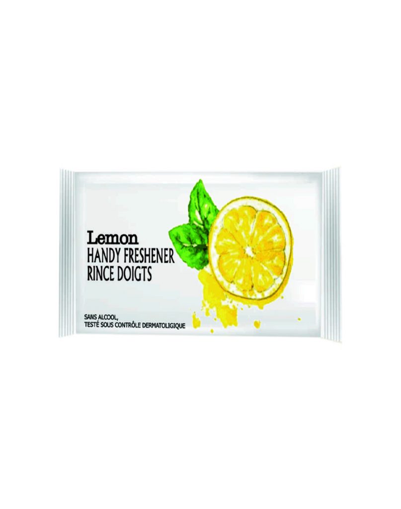 Lingettes rince-doigts citron ( 500 pièces)