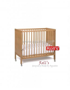 Lit bébé Roll's bois hêtre naturel 120x60 cm
