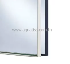 Miroir salle de bain cadre aluminum Reflect sur mesure prix au m2