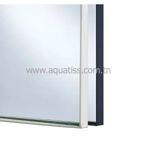 Miroir salle de bain cadre aluminum Reflect sur mesure prix au m2