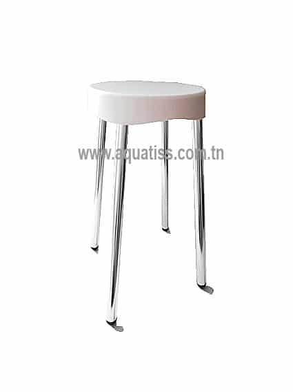 Tabouret Pliant Mural Pour Salle De Bain / Douche - En Bois Massif - Dimensions 38x35x3 Cm - Vert - Fixation Incluse