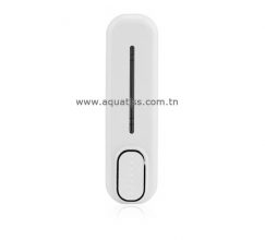 Distributeur de savon à bouton poussoir en ABS blanc 400ml