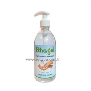 Gel hydro-alcoolique ETHAGEL Gel désinfectant à évaporation rapide antiseptise et décontamination à sec des mains.