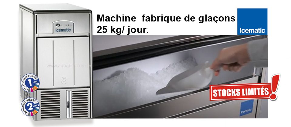 Machine glaçons professionnelle 25 kg/jour Icematic E25