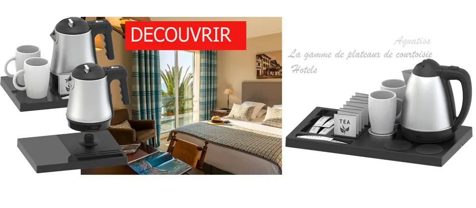 courtesy trays and kettle aquatiss range