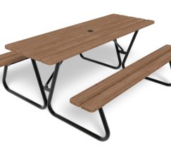 Table de pique-nique roll's idéale pour parc école aire de repos cour d'école